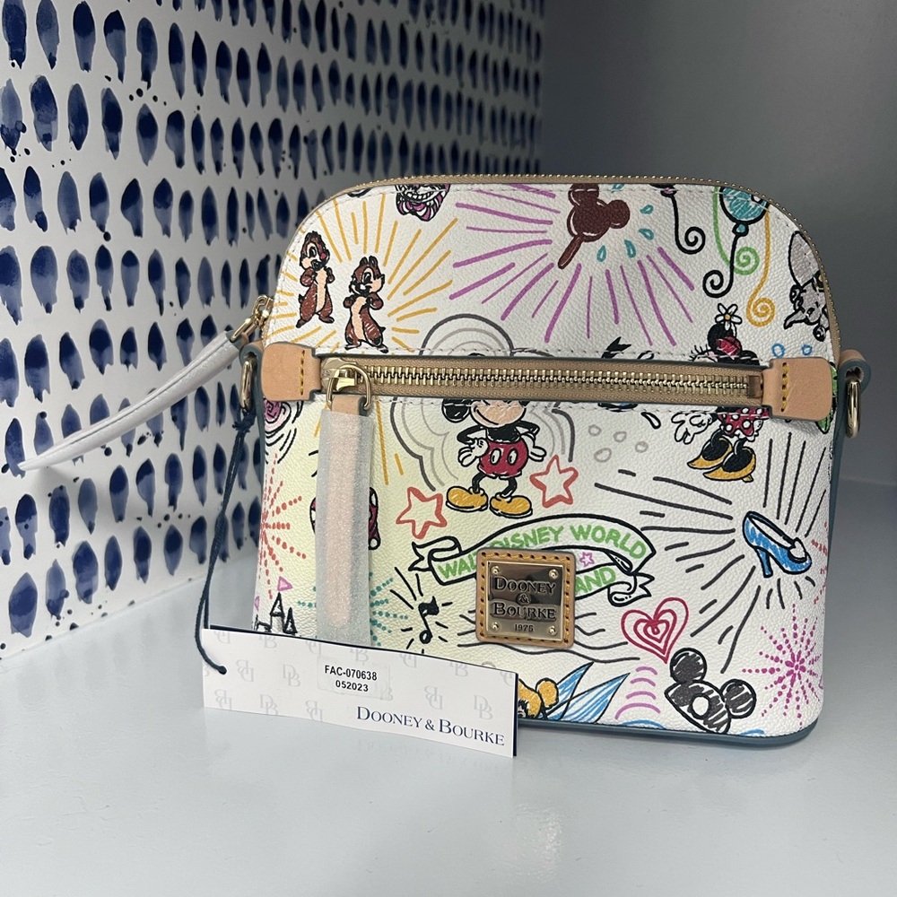 NWT Dooney & Bourke Multicolor Disney Crossbody Bag